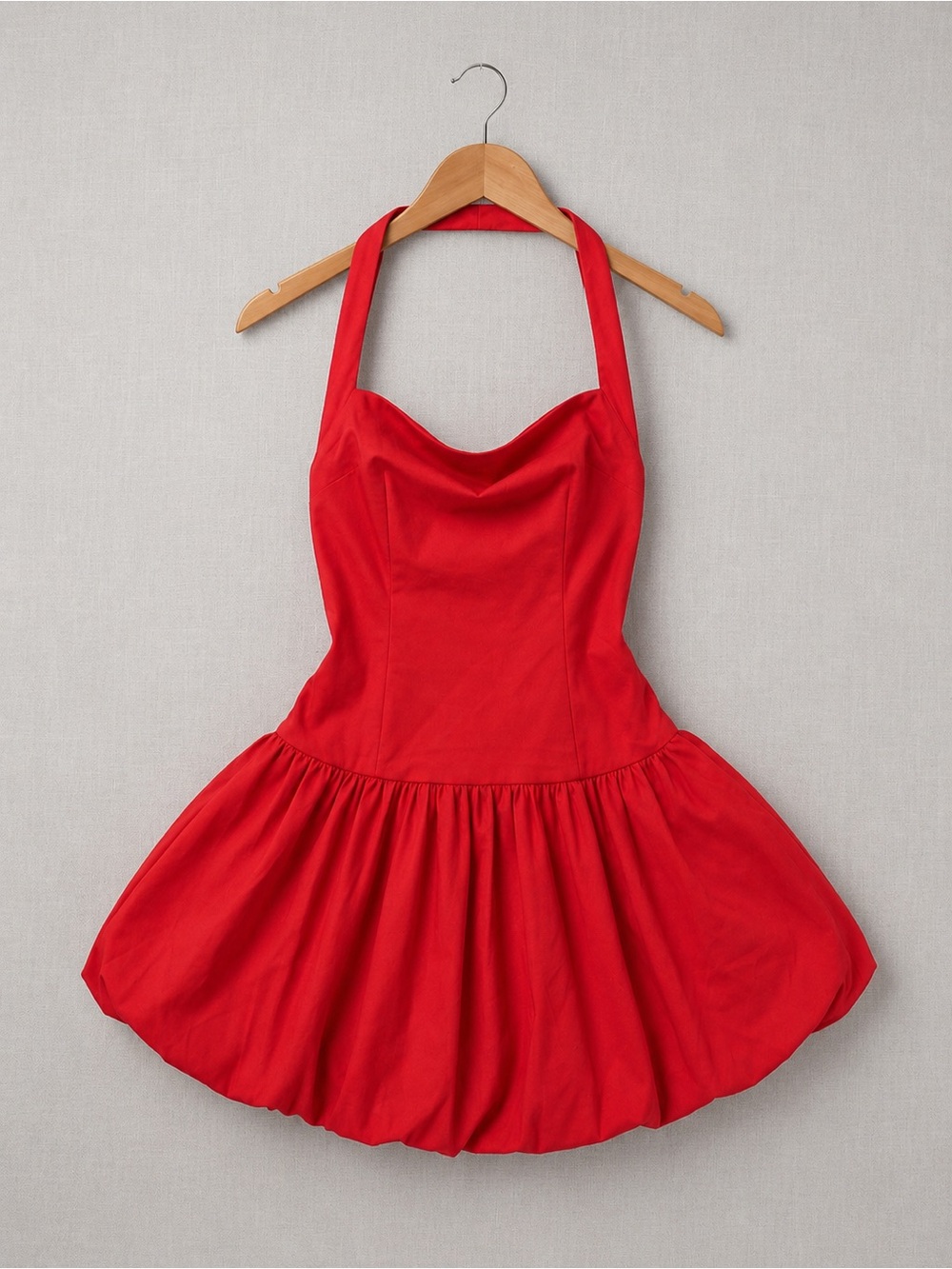 Hello Molly "Main Girl Energy" Halter Bubble Mini Dress (Style Code: A06523)